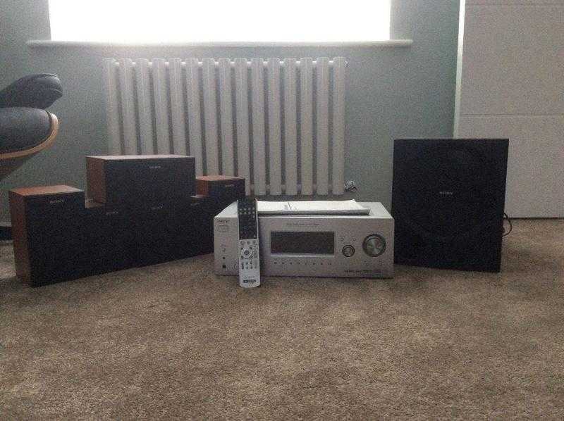 Complete Sony 6.1 surround sound home entertainment system