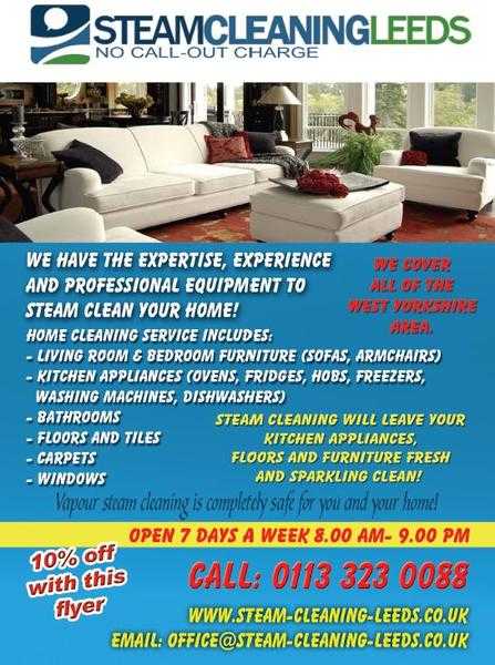 comprehensive cleaning houses- steam cleaning