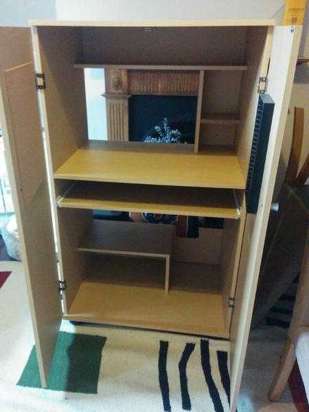 Computer cupboard and storage unit