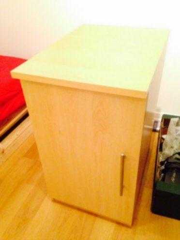 Computer desk cupboard in pine - good condition