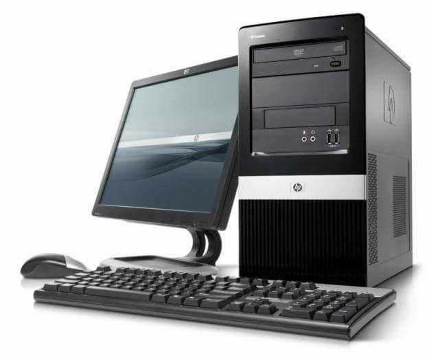 COMPUTER - HP COMPAQ DX2400 TOWER COMPLETE SYSTEM 17 INCH TFT  MOUSE  KEYBOARD INTEL CORE 2