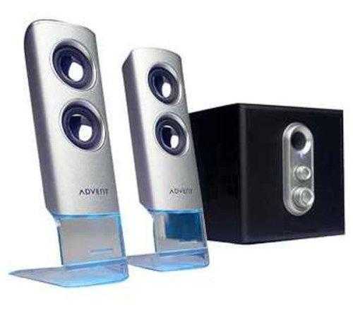 Computer speakers 2.1 (woofer plus 2 tweeters) Advent ADE-210s aluminium speaker system