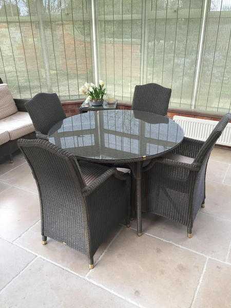 CONSERVATORY TABLE AND CHAIRS