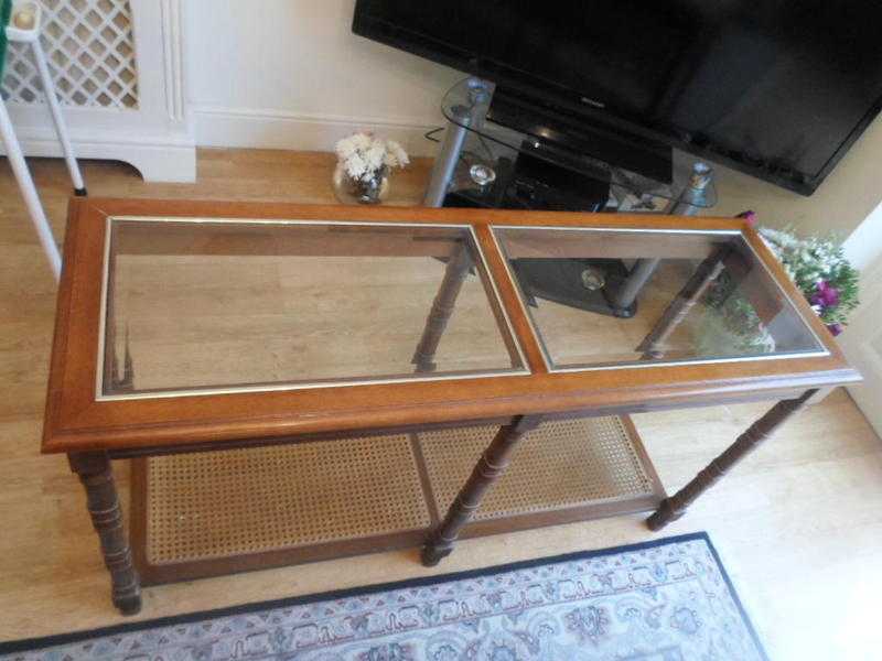 console and coffee table