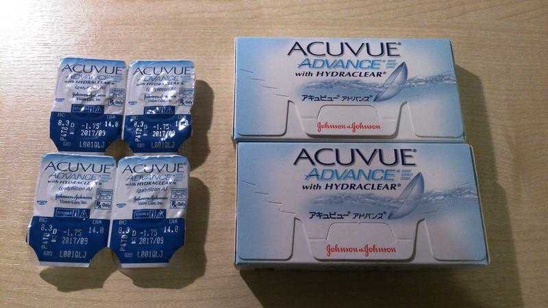 Contact Lens Johnson amp Johnson Acuvue Advance Hydraclear  x16 (-1.75) - NEW