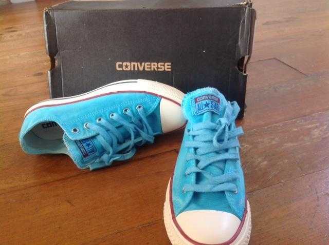 Converse All Star Pumps turquoise UK 4.5