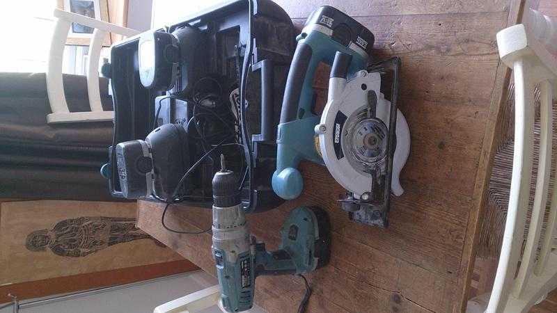 Cordless drill and circular saw