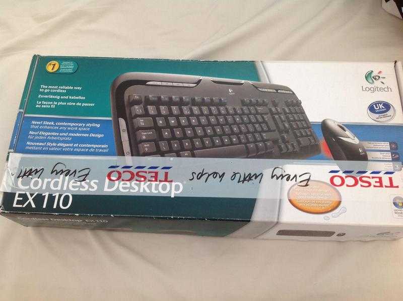 Cordless keyboard and mouse