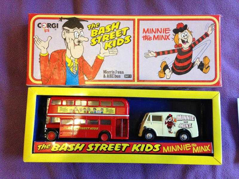 CORGI, BASH STREET KIDS, MINI THE MINX MORRIS J VAN, AEC