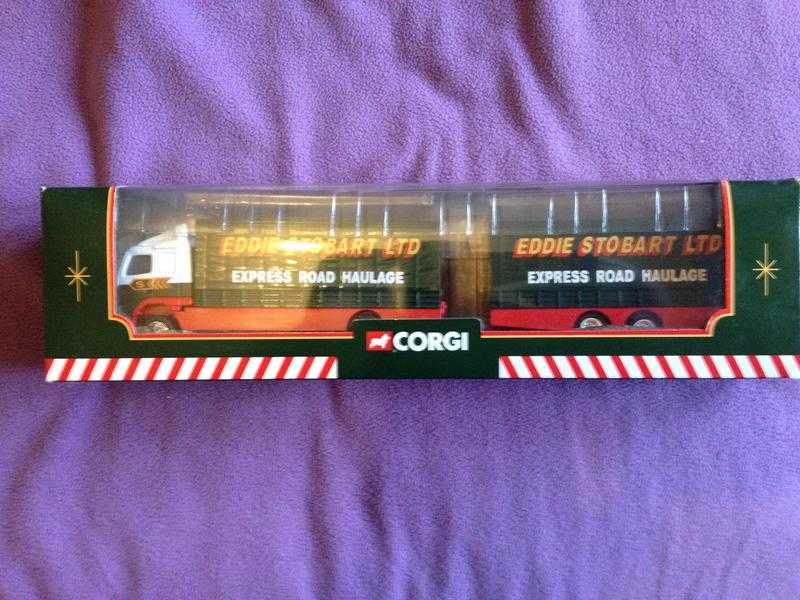 CORGI EDDIE STOBART VOLVO SHORT WHEELBASE LORRY WITH CLOSE COUPLER TRAILER