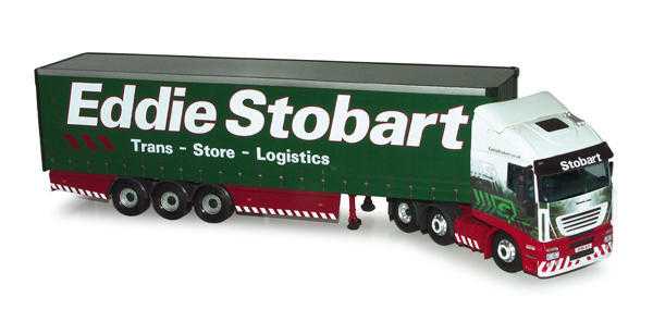 CORGI MODERN HAULIERS OF RENOWN Iveco Stralis Curtainside Eddie Stobart CC15002