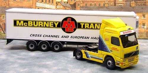 CORGI MODERN VOLVO FH GLOBETROTTER FRIDGE TRAILER - McBURNEY TRANSPORT CC12409  (LIMITED EDTION)