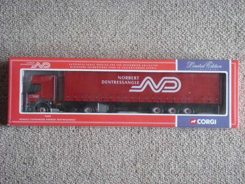 Corgi Road Transport Hauliers Of Renown RENAULT PREMIUM Curtainside NORBERT DENTRESSANGLE 75603