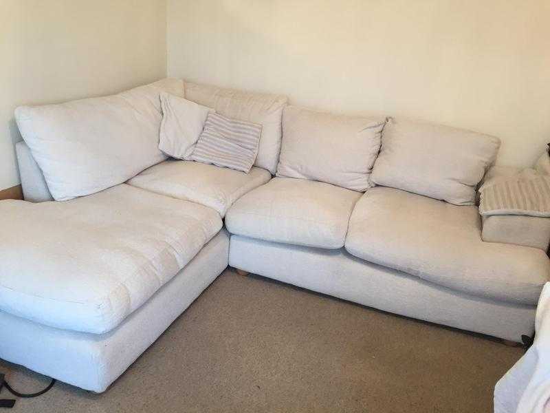 Corner beige colour sofa for sale