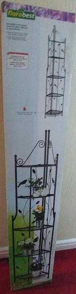 Corner Plant Stand with Bird Design