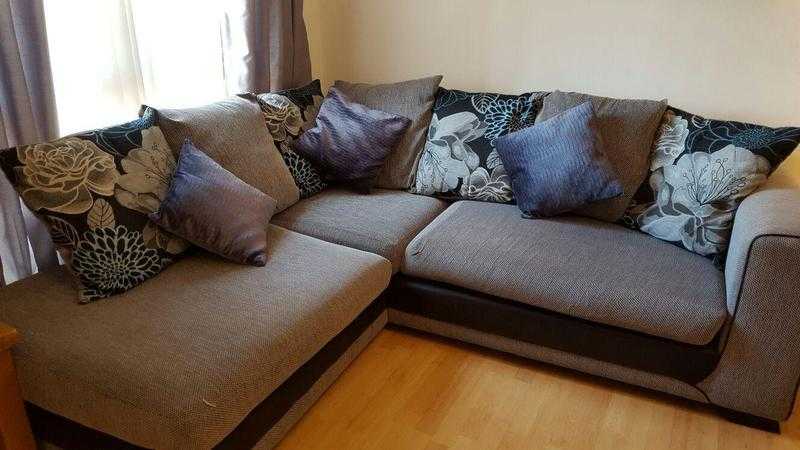 Corner sofa and cuddle chair