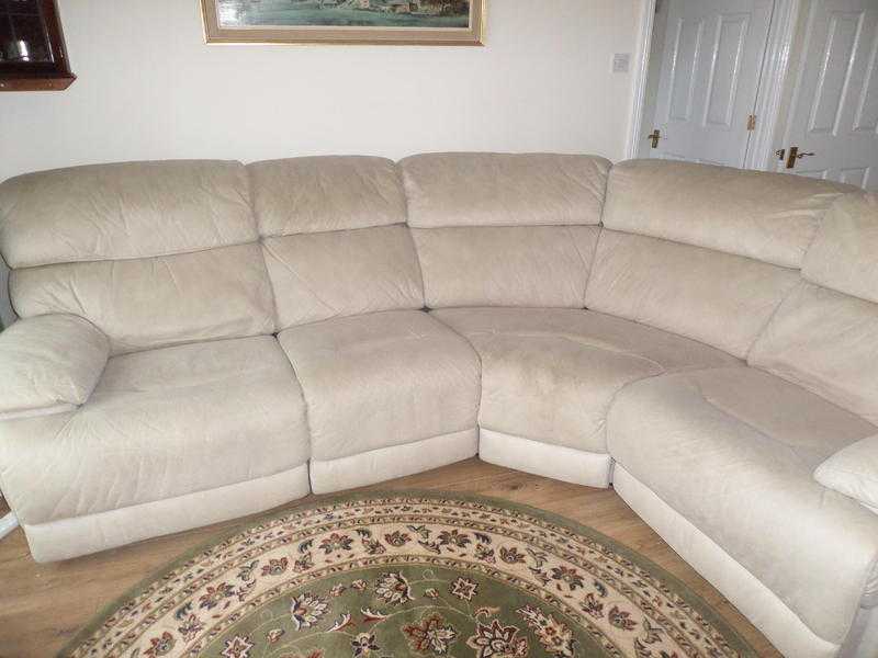 Corner Sofa double electric recliner