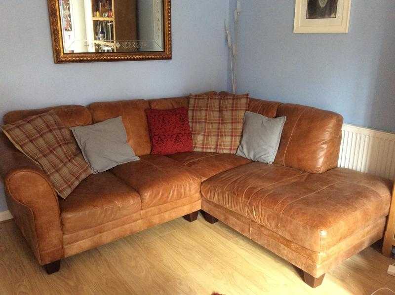 Corner sofa, Italian leather