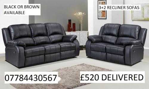 Corner sofa or 32 sofas, Fabric settee or Leather settees