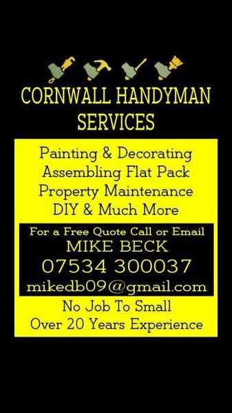 Cornwall handyman services