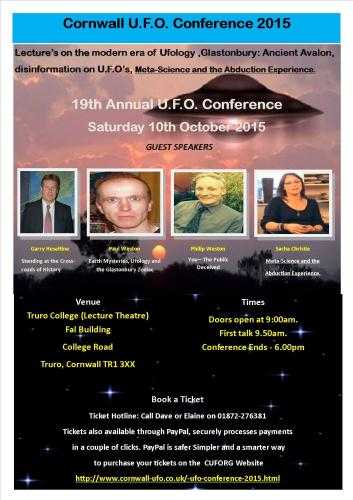 Cornwall U.F.O conference 2015