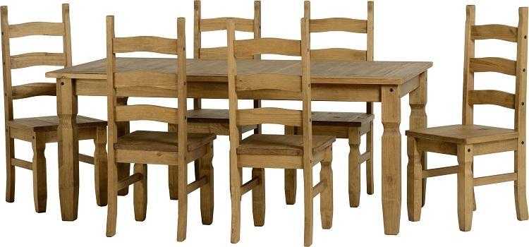 corona extending dining table amp 6 chairs