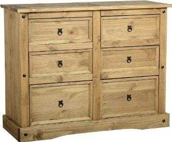 Corona Pine 6 Drawer Chest