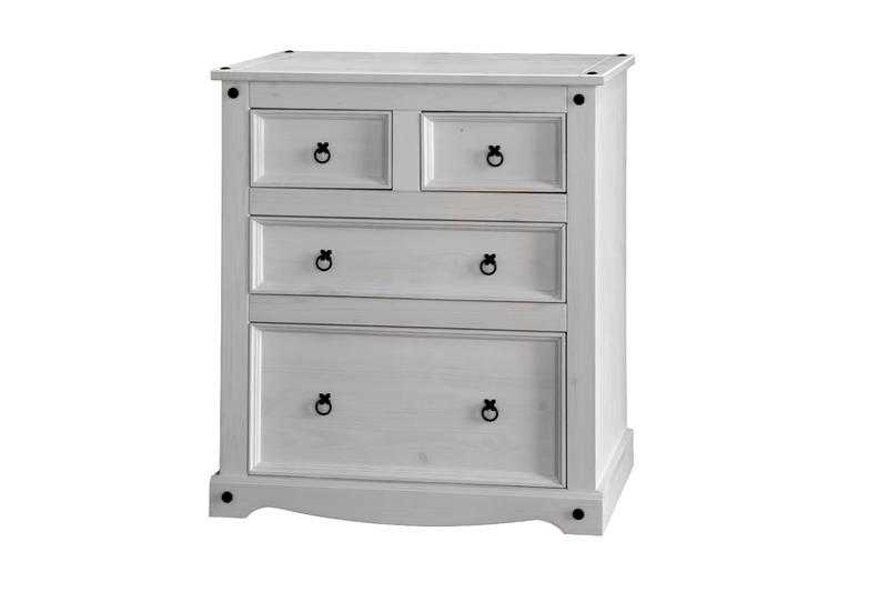 Corona White Pine 4 Drawer Chest from Southern Home Furnishings