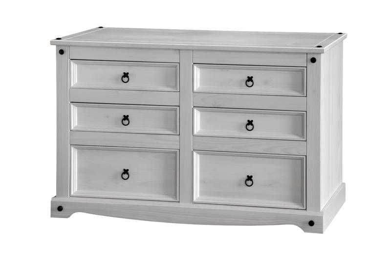 Corona White Pine 6 Drawer Chest from Southern Home Furnishings