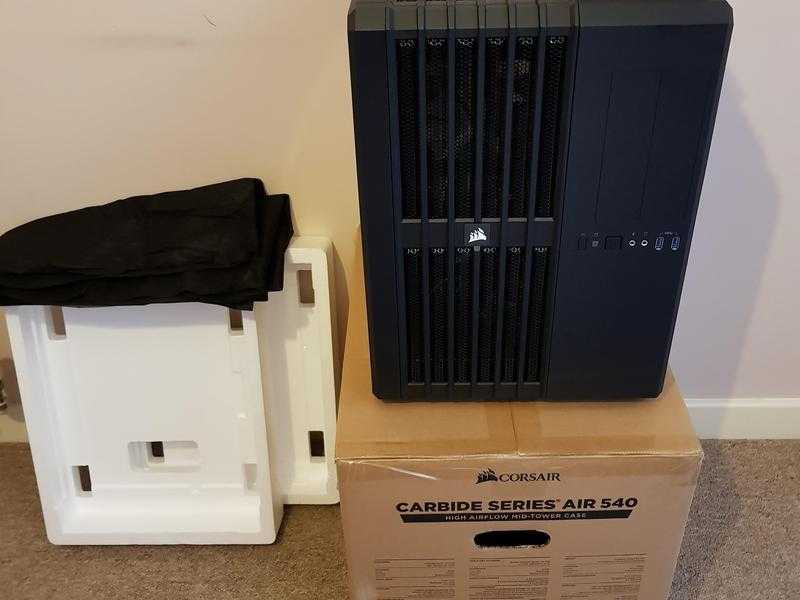 CORSAIR AIR 540 BLACK NEW BOXED EMPTY TOWER INCLUDES FANS