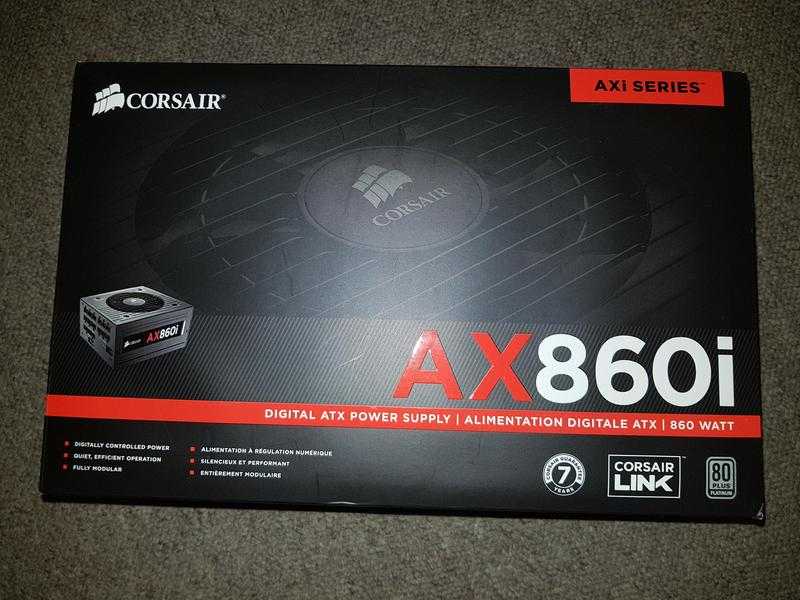 CORSAIR AX860I DIGITAL POWER SUPPLY AS NEW