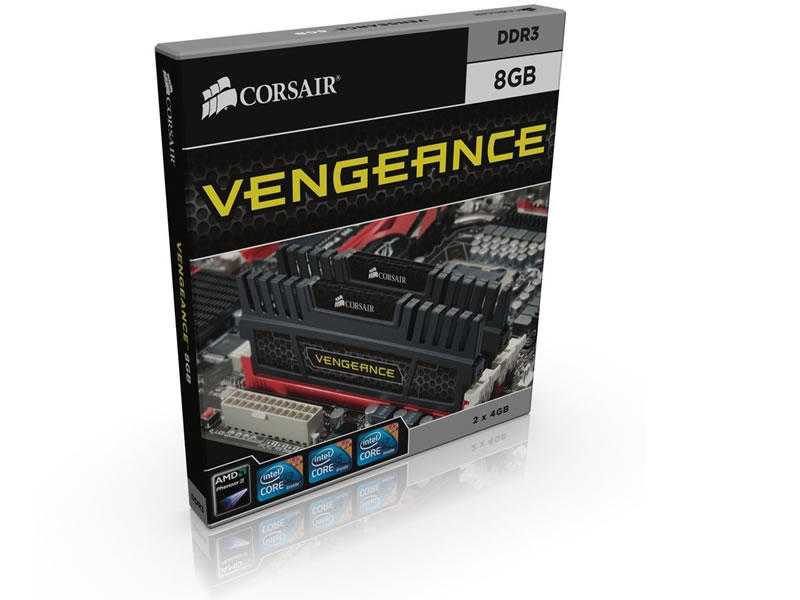 Corsair Vengeance 8GB (2x4GB) DDR3 1600 CL8 DIMM Memory CMZ8GX3M2A1600C8