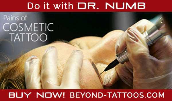 Cosmetic tattoo without pain, Do it with Dr. Numb
