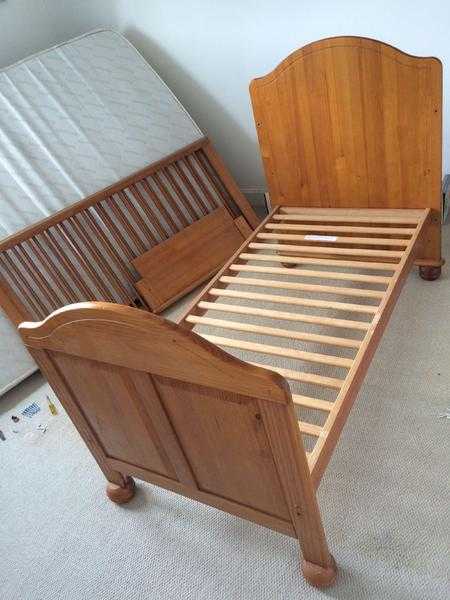 Cot Bed and New Mattress