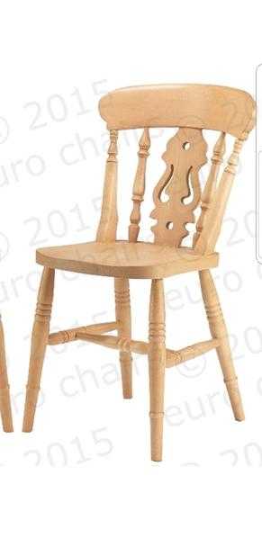 Country farmhouse wooden chairs