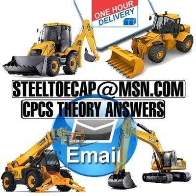 CPCS Plant Theory Test Answers any Category Machine Excavator Dumper Slinger Appointed Person