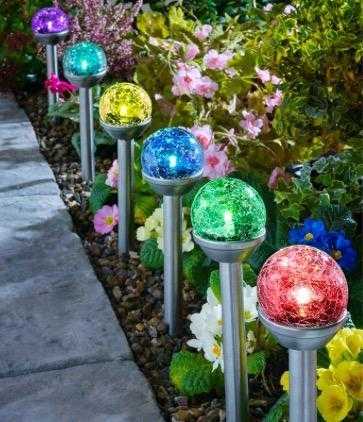 Crackle ball solar lights