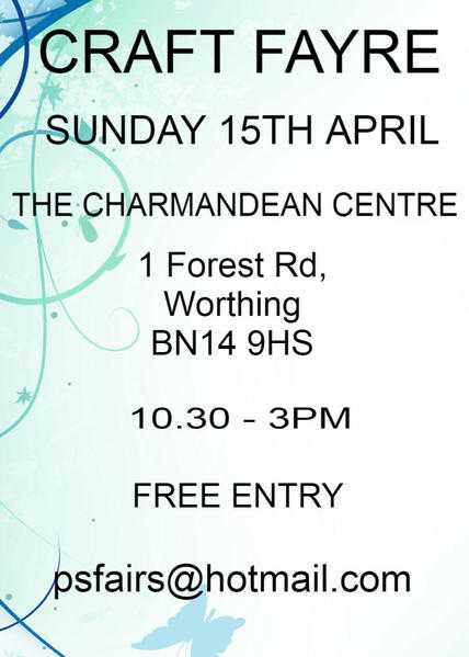 craft fayre charmandean forest road worthing