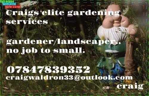 Craigs elite gardening services .