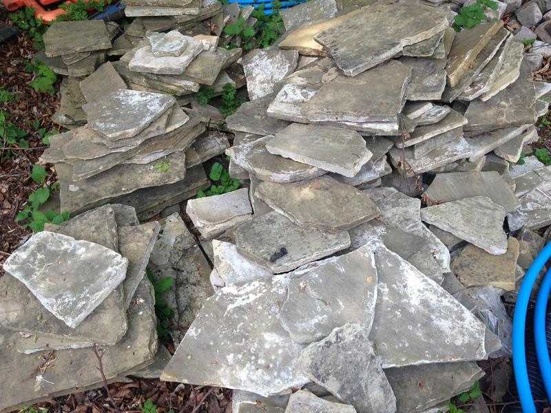 Crazy Yorkstone Paving