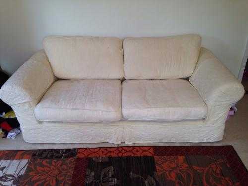 Cream 3  2 seater sofas  settees
