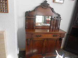 Cream and oak top sideboard