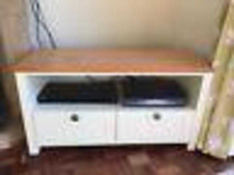 cream pine tv unit