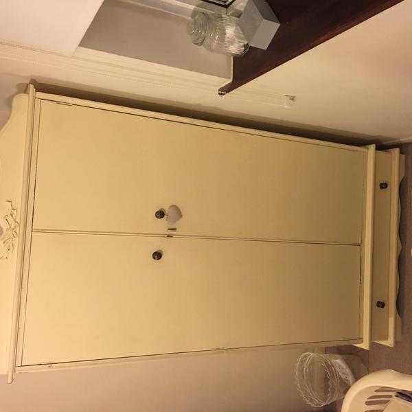 Cream shabby chic wardrobe