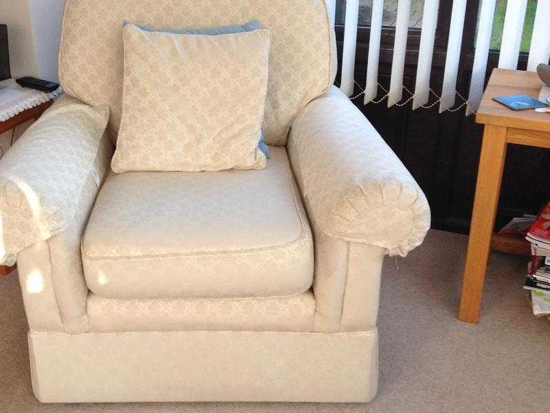 Cream Sofa and Easy chair