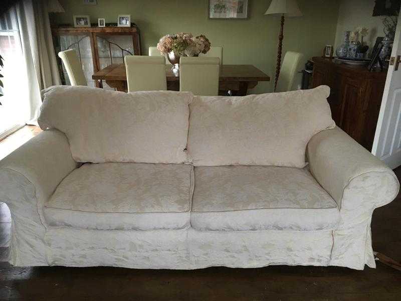 cream sofa (Collins amp Hayes - Fenwicks of Newcastle) 4 cusion sofa with loose washable covers..
