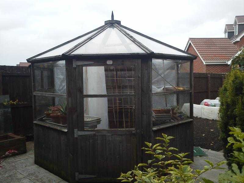 Creasy039s wooden greenhouse