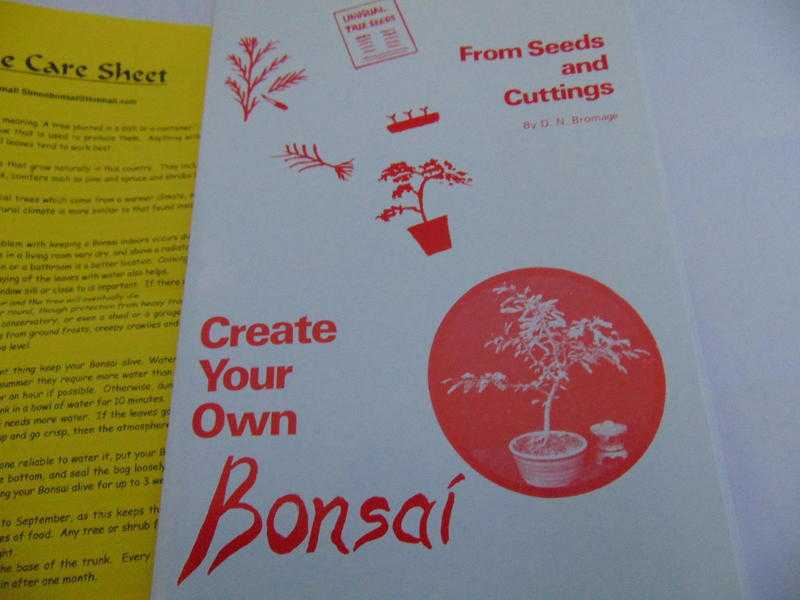 Create Your Own Bonsai by D.N.Bromage.