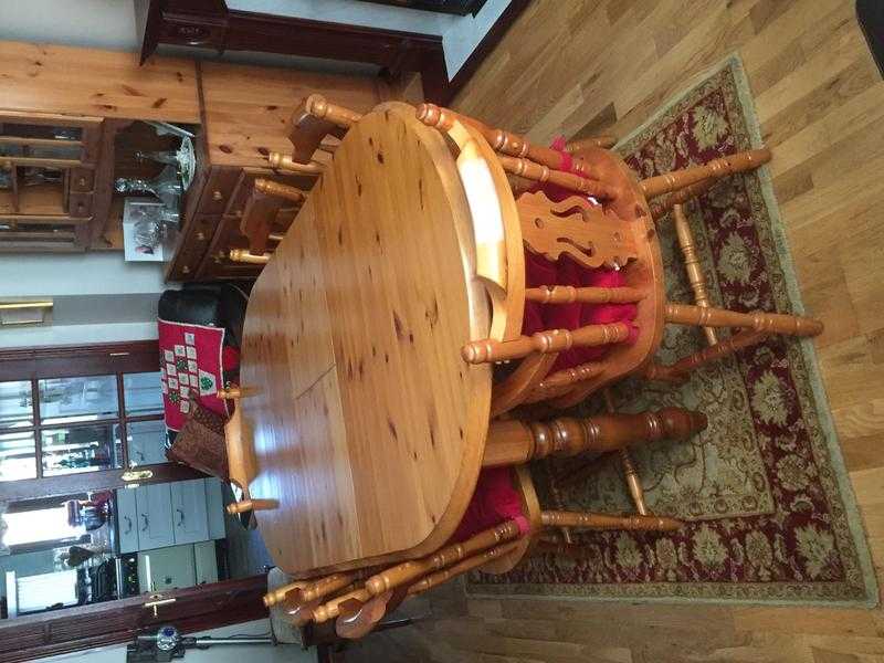 Creations Dining table and 6 chairs