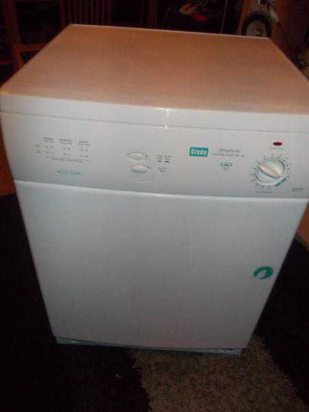 creda condenser dryer 6kg in vgc .delivery possible